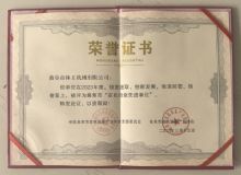 点击查看详细信息<br>标题：资质荣誉　 阅读次数：1038